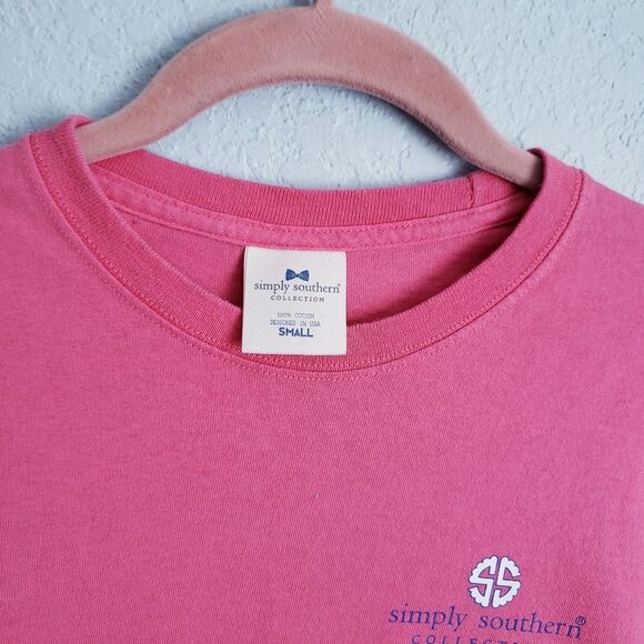 Simply Southern Golden Retriever and Old Truck Pink Short Sleeve Tee - Picture 4 of 4